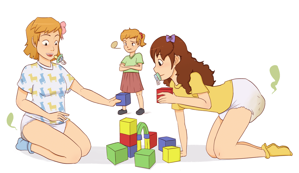 role reversal - diapergirlpictures